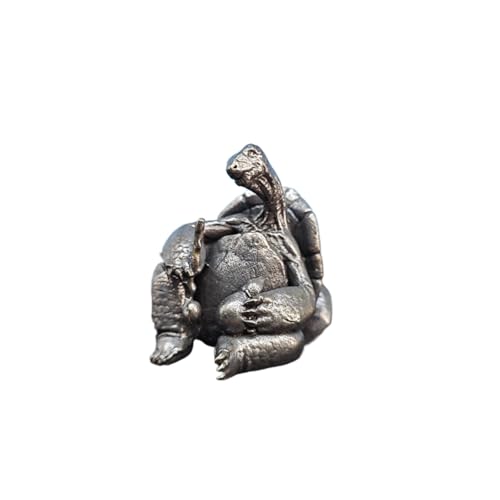 Sculpture tortue en laiton massif ornement de bureau haut de gamme