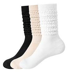 3pairs-white Black Khaki