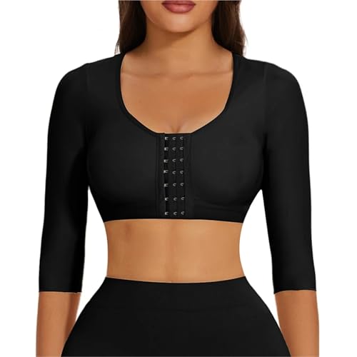 Gaine bras flasques solution avec ce body shaper compression avant noir en M - 2
