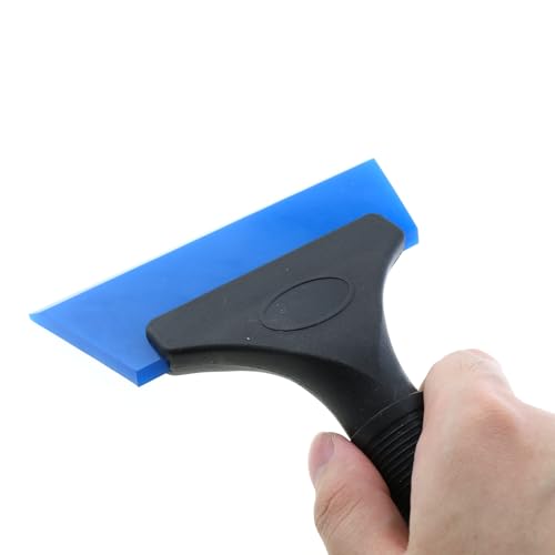 Image of MEETOOT 5 Inch Mini Window Wiper Film Scraper Cleaning Tool Small Rubber Scraper Windscreen Scraper for Mirror Wiper Frost Scraper Ice Scraper