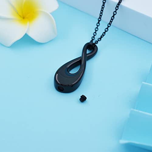 Infinity Memorial Urn Necklace for ashes Stainless Steel Infinite Love Cremation Jewelry Keepsake Urn Pendant Necklace for Loved One Ashes for Women Men3