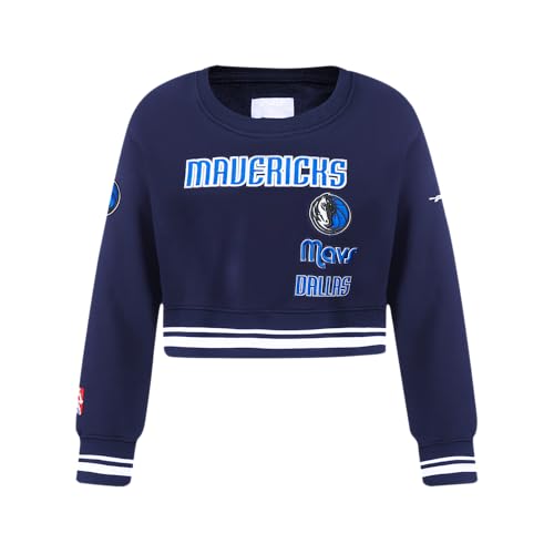 Image of Pro Standard Big Girls NBA Retro Classics Fleece Crewneck Sweatshirt