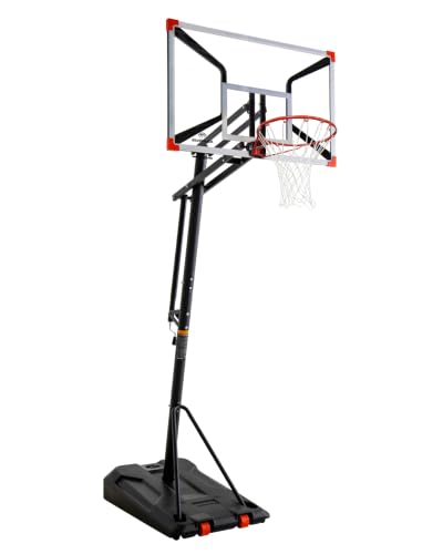 Image of Silverback NXT Portable Adjustable 10ft Outdoor Basketball Hoop - 50 inch and 54 inch Basketball Goal Backboard Available - Assembles in 90 Minutes