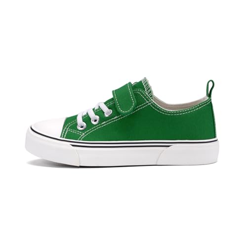 Image of Zoroadke Toddler Boys and Girls Sneakers Low Top Adjustable Strap Canvas Shoes for Kids