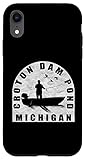 iPhone XR Croton Dam Pond Fishing Michigan Case