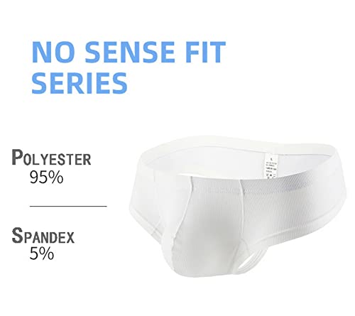 Faringoto Men's Ice Silk Thread Underpants T Pants, Solid Color, Breathable G-string Pants