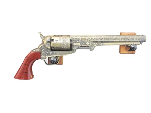 Horizontal Wall Mount for a Civil War Revolver (Made in The USA) (Oak)