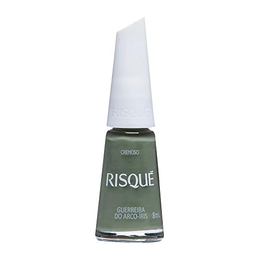 Esmalte Risqué Cremoso Verde Militar Guerreira do Arco-íris 8ml