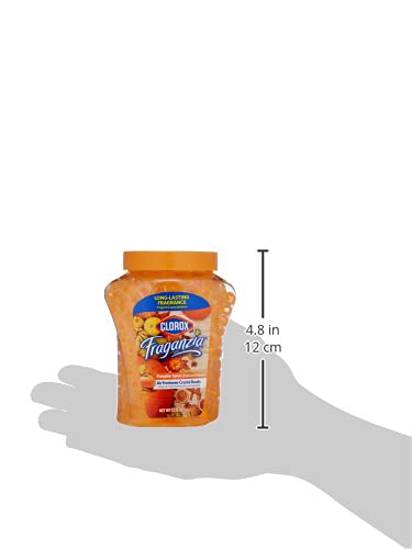 Image of Clorox Fraganzia Air Freshener Beads in Pumpkin Spice Scent, 12 oz Jar | Gel Beads Air Freshener Scent Beads | Car Air Freshener Beads for Car, Home, or Office