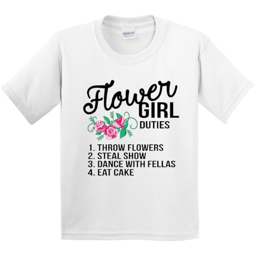 inktastic Flower Girl Wedding Duties Youth T-Shirt