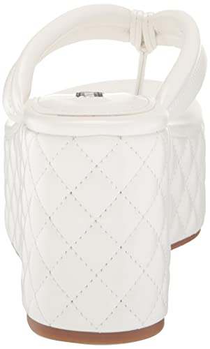 Nine West Women's Newya Wedge Sandal, White, 9 #TOP2