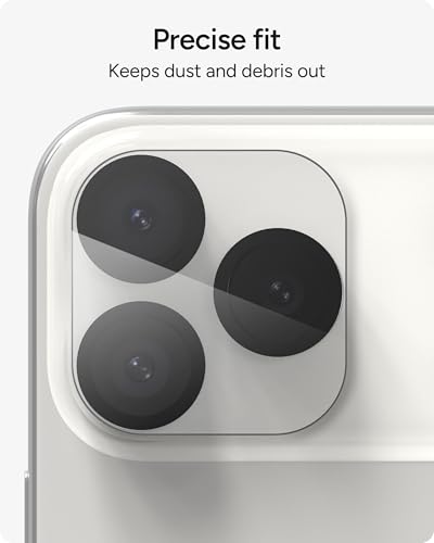 Image of ZAGG Glass Elite iPhone Camera Lens Protector for iPhone 17 Pro Max / 17 Pro - Camera Frame, Maximum Impact & Scratch Protection, Anti-Reflective Technology, Smudge-Resistant, Precise Fit