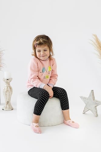 Melankoli Girls Socks 6-8 Years Old Grip Socks Pilates Yoga Dance Barre Ballet Non Slip Crew4