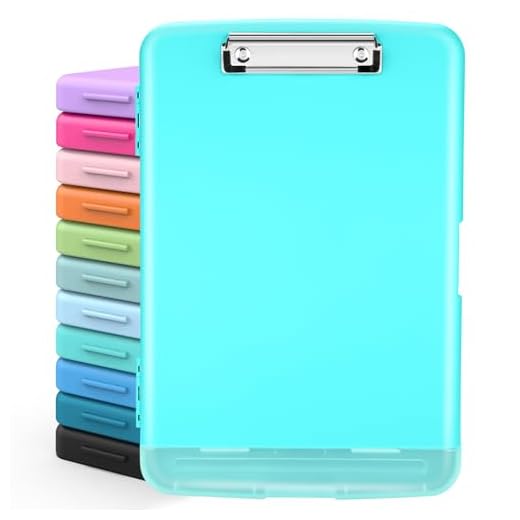Sooez Clipboards with Storage, High Capacity Clip Boards 8.5x11 with Storage, Heavy Duty Nursing Clipboard Folder, Plastic Clipboard with Pen Holder for Women Teachers Work, School & Office Supplies