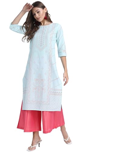 Image of Vishudh Women's Kurta | Comfortable Ethnic Wear for Daily Use | Lightweight & Breathable Indian Top