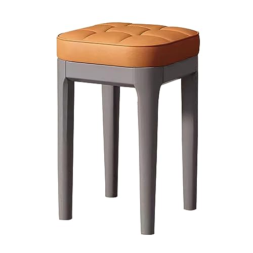 Chaise de salle à manger sans accoudoirs LiChA gain de place en cuir