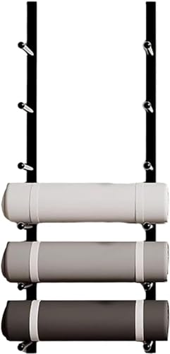 Support mural pour tapis de yoga et organisateur de fitness gain de place
