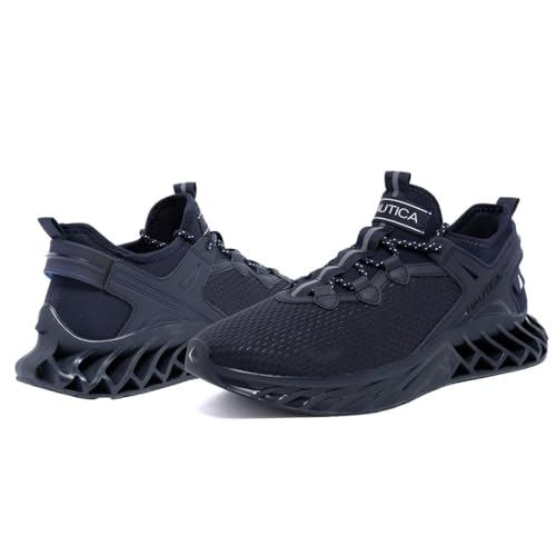 Image of Nautica Men's Casual Fashion Sneakers - Lightweight Lace-Up Athletic Walking Shoes for Gym & Tennis, Comfortable