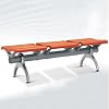 Silla de sala de espera para hospital, silla de sala de espera para aeropuerto, banco de recepción de 3 asientos, acero laminado en frío duradero, diseño de placa curva cómoda, banco para lobby y área de espera 1