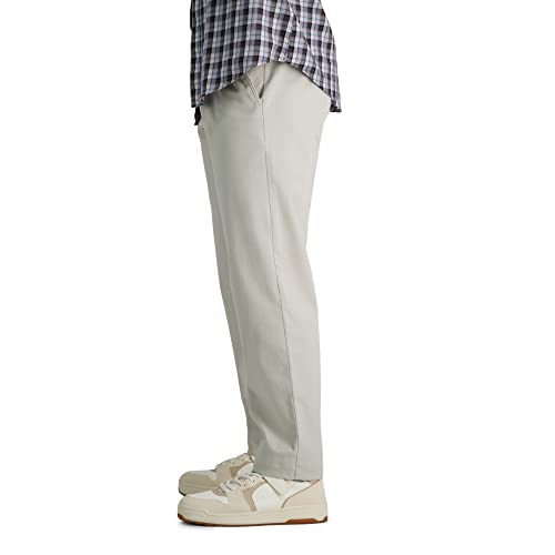 Haggar mens Life Khaki Comfort Flat Front Slim Fit Chino Pant2