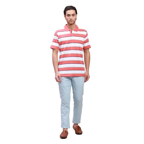 Image of Colorplus Nuvo Fit Cotton Nylon Blend Solid Piece Dyed Pattern Flat Front Casual Trouser