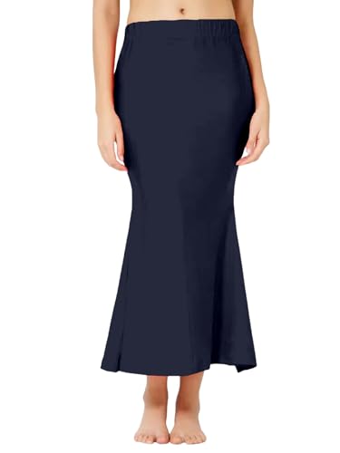 Image of Selvia Women's Lycra Blend Solid Elastic Side Slit Straight Saree Shapewear Petticoat || Saree Shapewear for Women|| Saree Petticoat for Women