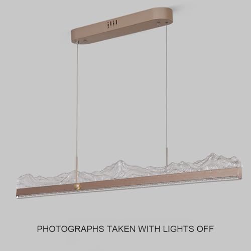 Led lampe de salle à manger avec télécommande lustre intensité variable 120cm - 4