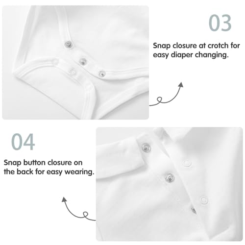 pureborn Baby Boys Girls Bodysuit Super Soft Cotton Romper 0-24 Months4