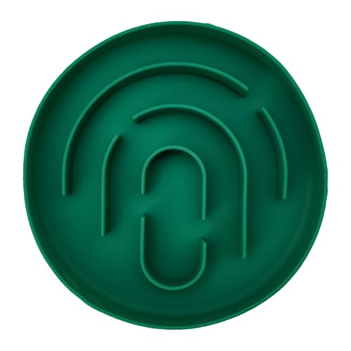 Ciotola per cani con alimentazione lenta in silicone, ciotola per cani ad alimentazione lenta, ciotola per cani e gatti con alimentazione lenta, supporto per alimenti in silicone, piatto rotondo per