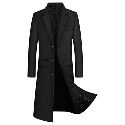 Manteau chaud à simple boutonnage contre le froid sans compromis style