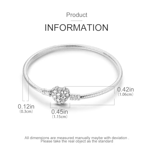 925 Sterling Silver Charms Bracelet for Women Love Heart Summer Ocean Iconic Moments Snake Chain Bracelet with Charm 5A Cubic Zirconia for Mother Daughter4