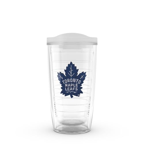 Tervis Made in USA Double Walled NHL Toronto Maple Leafs Insulated Tumbler Cup Keeps Drinks Cold & Hot, 16oz, Primary Logo