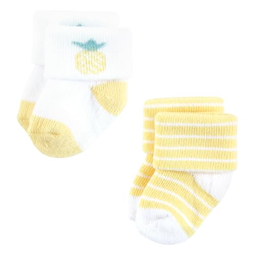 Hudson Baby unisex-baby Cotton Rich Newborn and Terry Socks