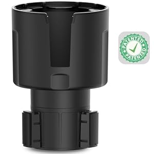 Swigzy [Patented & Upgraded] Car Cup Holder Expander – Adapter Holds: Hydro-Flask, Yeti, Nalgene, Owala, Large (32 40 oz) Water Bottles – Adjustable Expandable Insert Extender â Universal