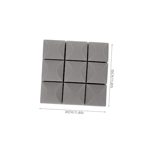 SHOWERORO 6pcs Cojín Acústico Almohadilla de Aislamiento Sonoro Alfombrillas Ignífugas Cabeza de Hongo para Hogar miniatura 6