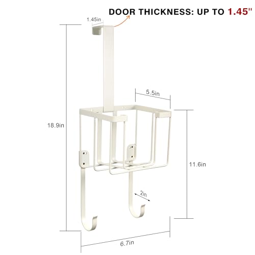 ORLESS-Over-The-DoorWall-Mount-Ironing-Board-Hanger-Laundry-Room-Iron-and-Ironing-Caddy-Board-Storage-Holder-White