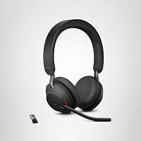 Jabra Evolve2 65 Wireless Headset – Noise Cancelling Microsoft Teams Zertifizierte Stereo Kopfhörer mit Langer Akkulaufzeit – USB-A Bluetooth Adapter – Schwarz – Ansicht 9