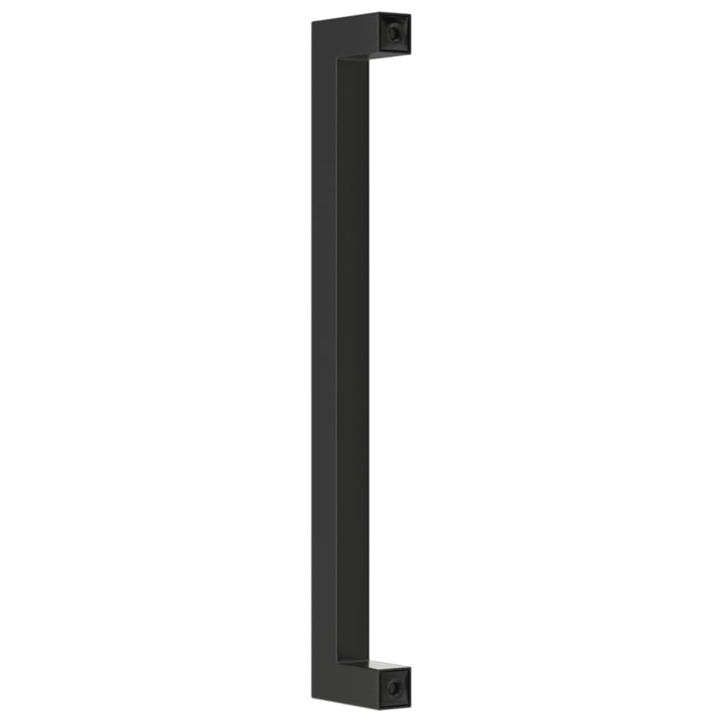 Möbelgriffe Schwarz Edelstahl 10 Stk 192 mm Lochabstand für Schrank Schublade Tür Küche Kommode mit zuschneidbaren Schrauben für Wohnzimmer Büro nachttisch und Sideboard