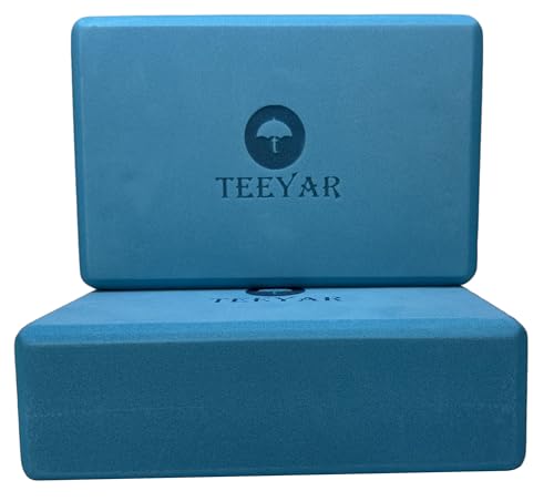 TEEYAR ヨガブロック 2個セット 無臭の高級素材 高密度/硬い 2サイズ 23 x 15 x 7.2cm(230g x2) また 大きい 23 x 15 x 10cm(320g x2) 初心者/上級な ヨガぶろっく (Yoga block set)