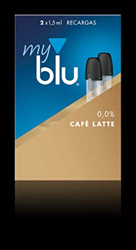 2 Recargas My Blu 0,0% Nicotina sabor Café Latte