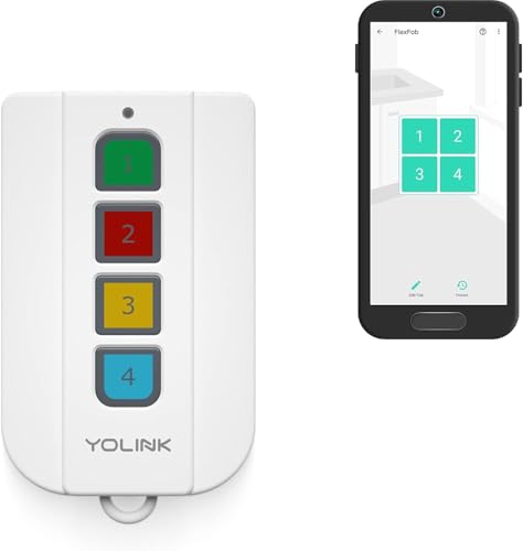 FlexFob 4-Button Smart Fob, up to 8 Functions, Trigger Alexa Routines & IFTTT Applets, Smart...
