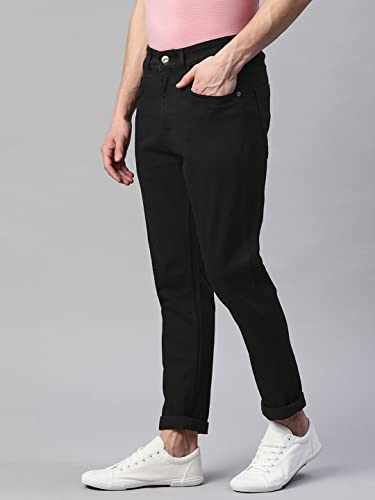 Image of Hubberholme Men's Stretchable Slim Fit Jeans - Casual Cotton Jeans for Men