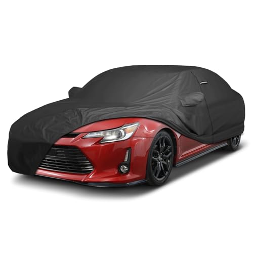 Image of iCarCover Premium Custom Car Cover for 2005-2016 Scion TC Heavy Duty Waterproof All Weather Rain Snow UV Sun Protector Custom Fit Full Exterior Indoor Outdoor Protection Car Cover (Black)