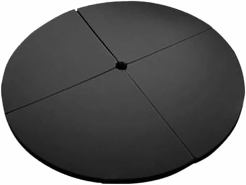 Tapis de danse de pôle pliable noir 120cm pour protection de gym