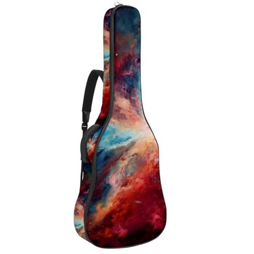 Housse guitare acoustique multicolore pour transporter votre folk en studio