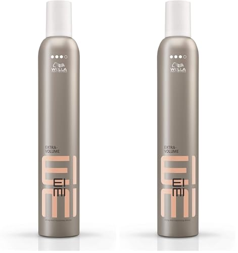 Wella Professionals EIMI Extra-Volume Espuma de peinado Volumen y fijación fuerte Protección contra el calor 500ml (Paquete de 2)