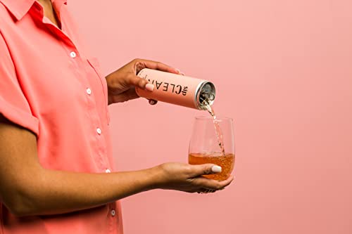 SipClean Low Alcohol Wine .5% Rosé 4 Pack - No Added Sugar Sparkling Wine Non Alcoholic Wine