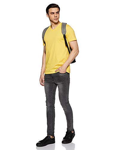 Image of Amazon Brand - Symbol Men's Solid Cotton T Shirt | Plain | V Neck | Half Sleeve-Regular Fit | Combo Pack of 3 (Available in Plus Sizes)