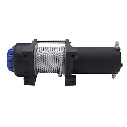 Winche eléctrico de acero inoxidable 4000LB 12V con control remoto miniatura 4