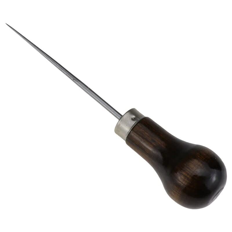 2pcs Color Leather Craft Tip Awl Hand Sewing Tool Edge Slicker Kit Hole Puncher Positioning Drill Tools